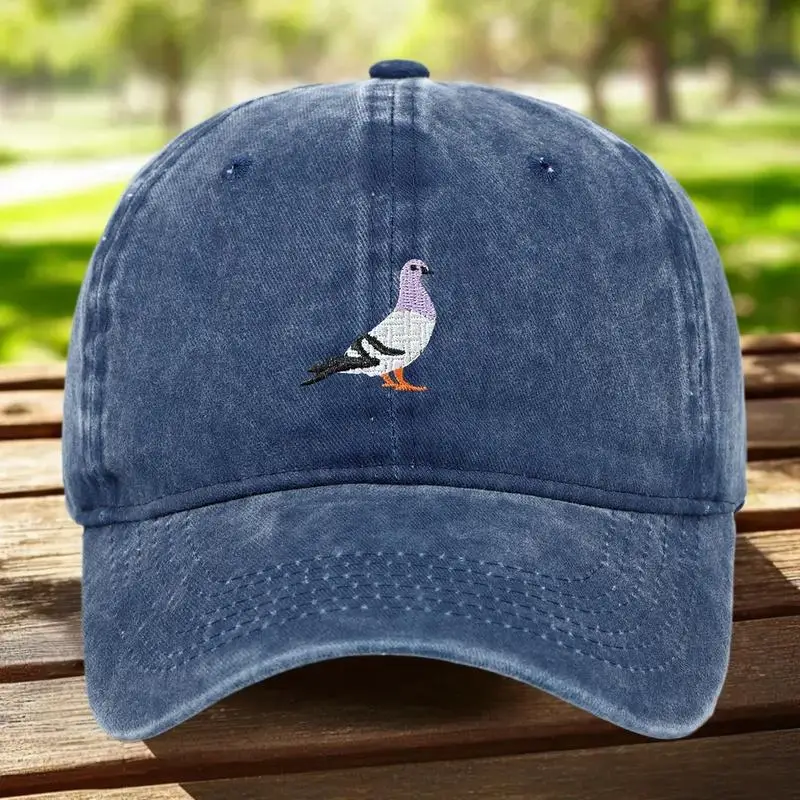

Embroidery Pigeon Spring Baseball Caps Men Women Water Washed Sunscreen Hat Sports Fishing Sunshade Hat