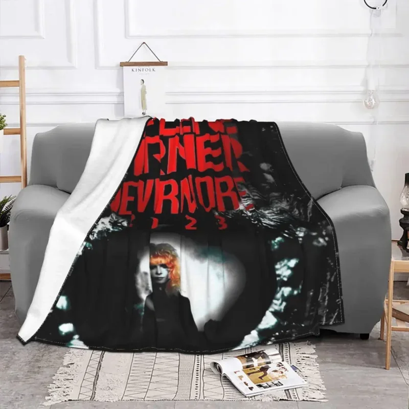 Mylene Farmer Nevermore 2023 Blanket Soft Fleece Autumn Warm Flannel French Singer Throw Blankets for Sofa Travel Bed Quilt