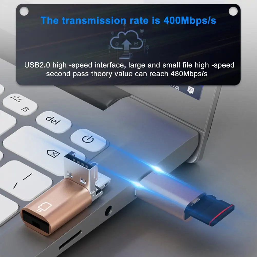 Usb-c Card Reader Universal 2-in-1 Sd Tf Memory Card Reader High-speed Plug-and-play Compact Size No Driver Type-c Card Reader