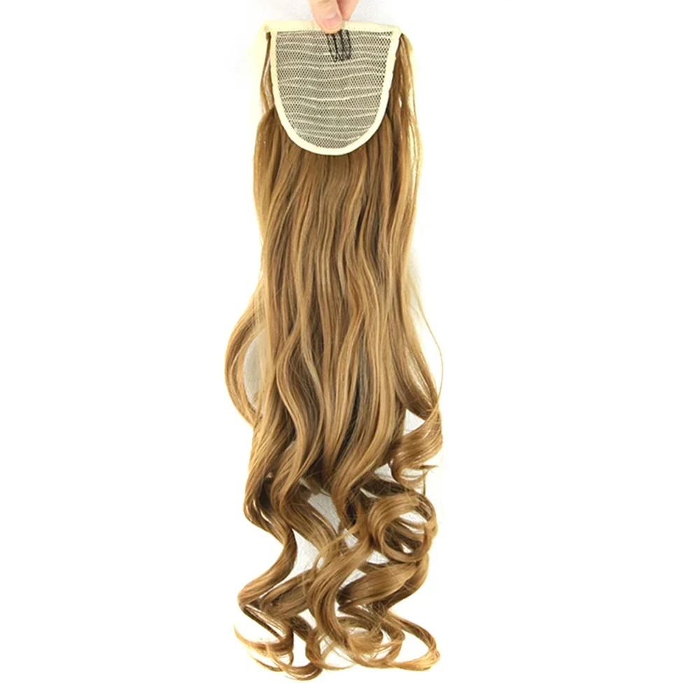 

22inch Clip In Hair Extensions Curly Drawstring Ponytail Wrap Ponytails Pony Tail False Hair Fairy Tail Hair on Clips