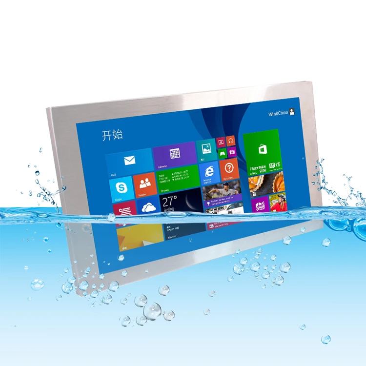 21 Inch IP67 IP69K Waterproof Shockproof Touch Screen Monitor For Kitchen Cabinet Kiosk