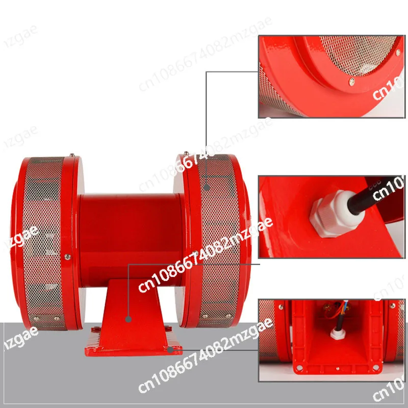 MS-790 Air Defense Siren 180DB RV Motor Driven High Decibel Alarm Auto Air Raid Retro Siren Horn For Truck Boat Yacht Trailer