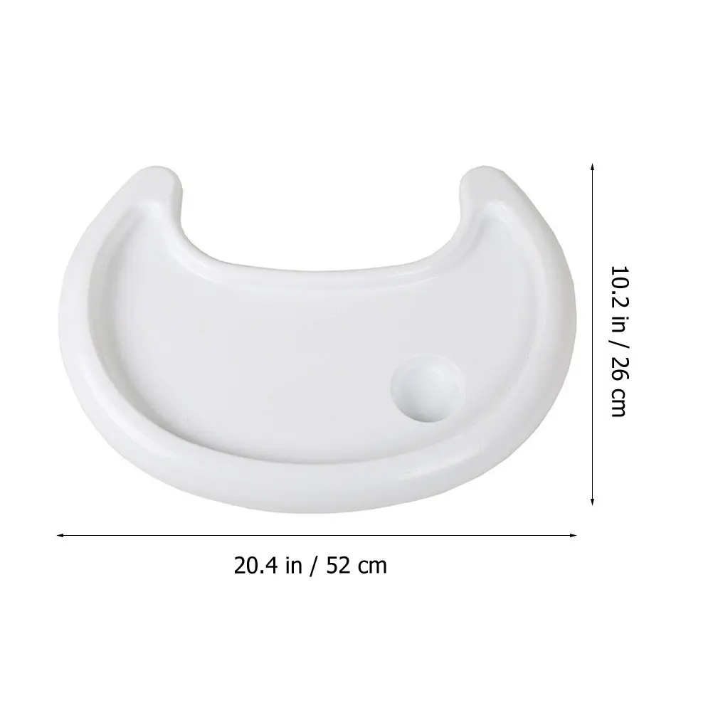 Baby Dining Tray Premium Plastic Highchair Accessory Large Fast Dinner Plate Infant Hook on Chair Tray Food Safe Easy Clean