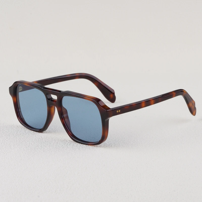 

2025 CGSN1394 Acetate Square Gradient Sunglasses High Quality Brand Designer UV400 Outdoor Classical Trendy Handmade Eyeglasses