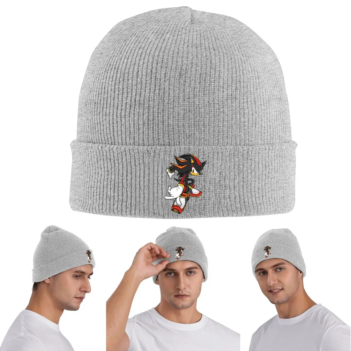 

Теплая вязаная шапка с тенями, зимняя вязаная шапка с капюшоном, шапочки Skullies, шапки в стиле хип-хоп для унисекс