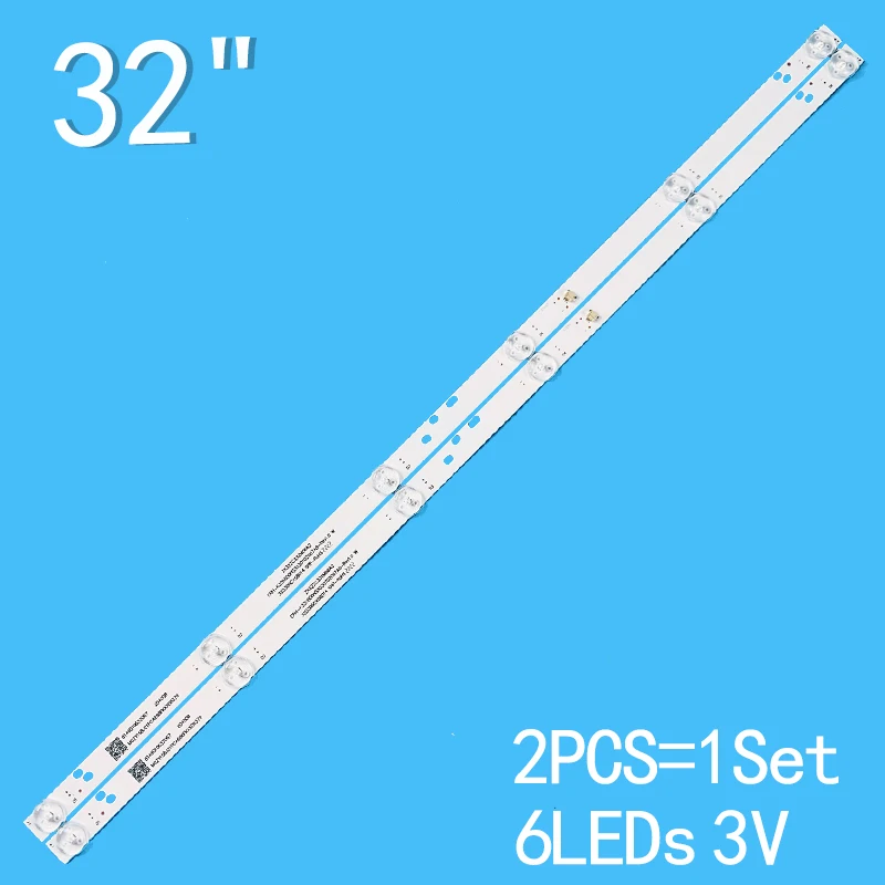 2 Stuks 32-Inch 6-Lamp Wordt Gebruikt Voor Led Backlight Tv Van Zx32zc332m06a2 V1 Cn320cn725 Led32g2600 LEDV-32CK600 CRH-K323030T020665R-Rev