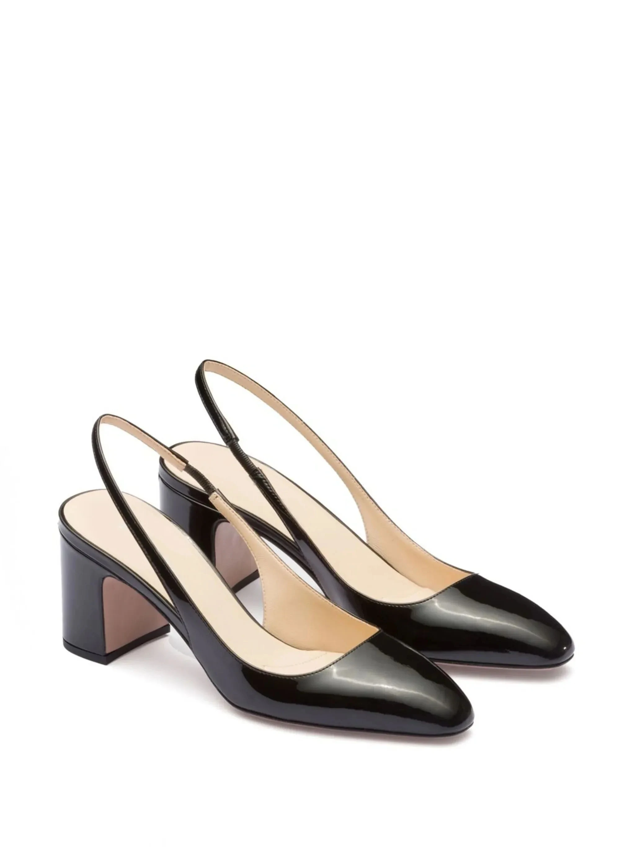 

Women's Shoes Patent-leather Slingback Pumps