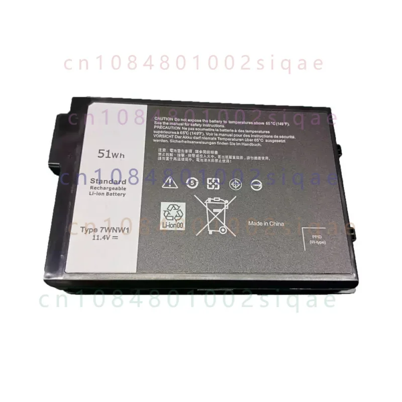 7WNW1 Laptop Battery for Dell Latitude 7424 5424 5420 Rugged Extreme Series Notebook P85G P86G DMF8C 0DMF8C 11.4V 51Wh