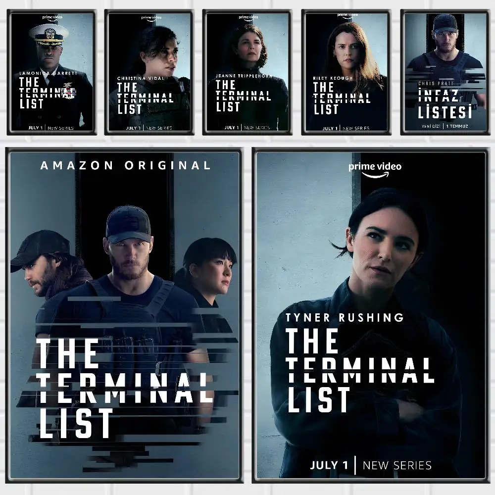 Bold TV Series The Terminal List Posters Premium Self-Adhesive No Residue Wall Sticker for Home Office Bar Decor