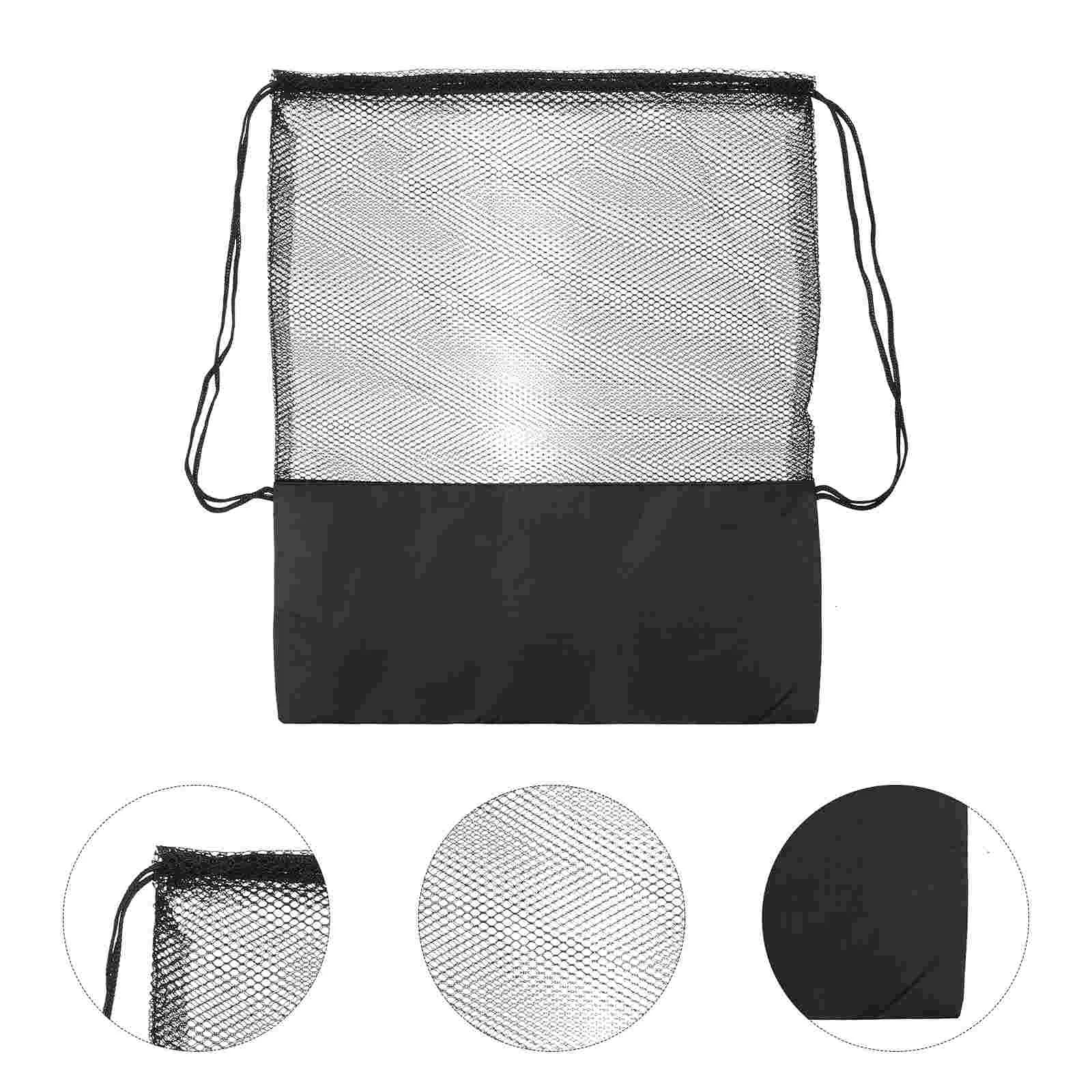 2 Pcs 축구 그물 포켓 저장 가방 어린이를위한 Drawstring 가방 축구 활 소녀 휴대용 배낭