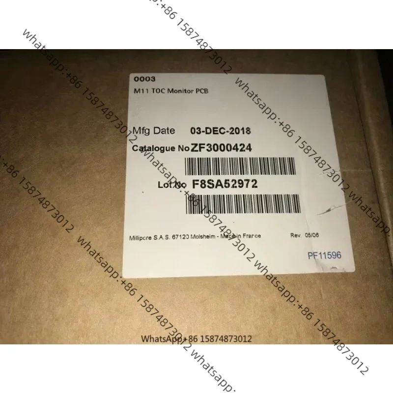 

For Millipore Ultra-pure Wa ter Machine A10 TOC UV Lamp Detection Board, Without A10 Lamp New ZF3000424