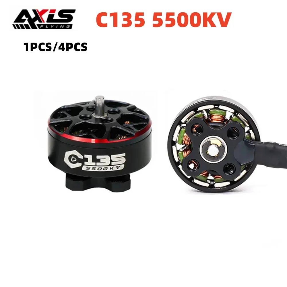 

AxisFlying C135 1303.5 5500KV 4S бесщеточный двигатель для FPV Freestyle 2,5 дюйма Cinewhoop 3 дюйма зубочистка дроны DIY Запчасти