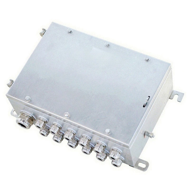 Wall-mounted cable junction box waterproof electronic shell outdoor IP65 stainless steel box square