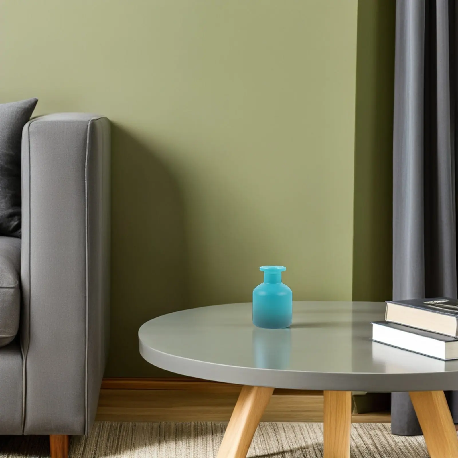 

2Pcs Glass Aromatherapy Diffuser Bottles Refillable Cylindrical Essential Oil Containers Safe Fire-Free Scent Diffuser for Home