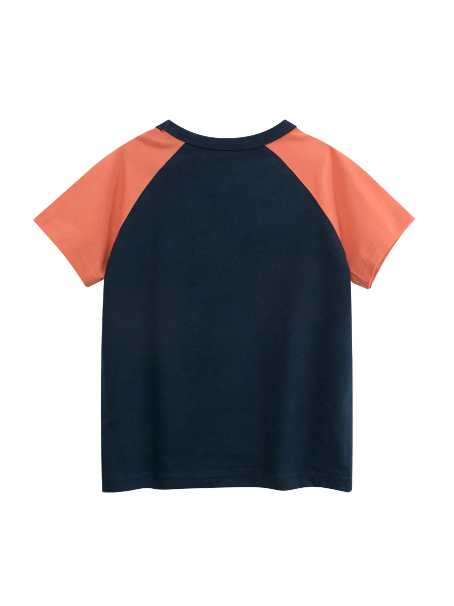 الأطفال الصيف وصول جديد ملابس الأطفال ملابس الصيف المطبوعة قصيرة الأكمام تي شيرت الأولاد راجلان كم قاعدة طبقة