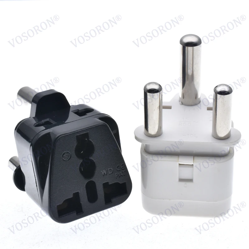 1PCS Portable Universal Plug to (Large) South Africa Plug Adapter Power Socket Travel Converter