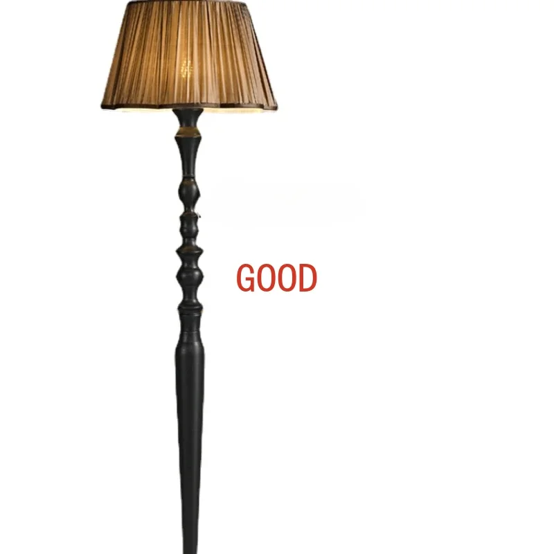 

Bedroom French Style Mid-Ancient Floor Lamp American Retro New Chinese Style Vertical Atmosphere Table Lamp