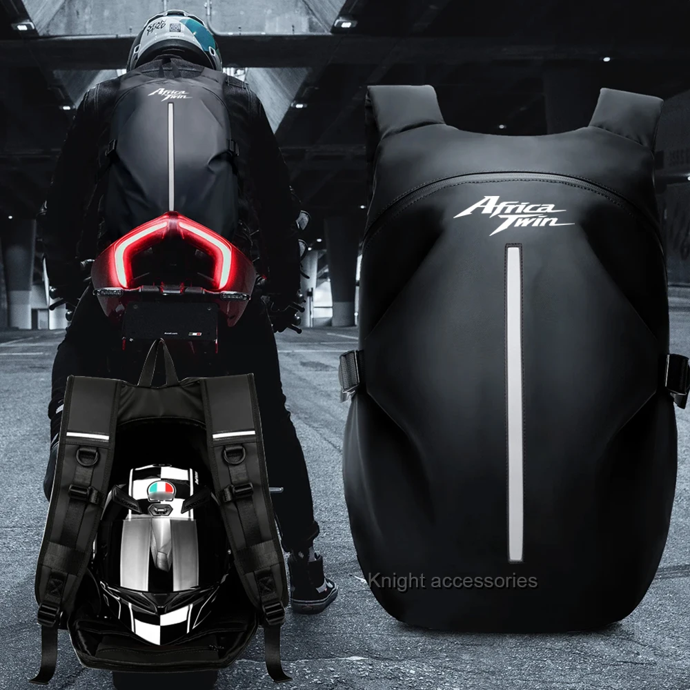 

Large capacity multi-function motorcycle helmet bag waterproof backpack reflective travel bag For Africa Twin CRF1100 1100L