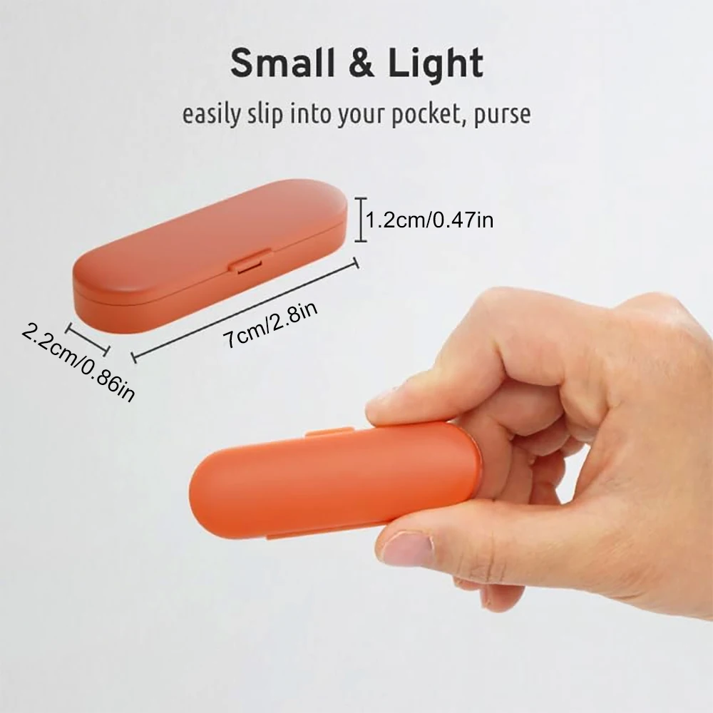 1PCS Magnetic Pill Organizer Small Portable Pill Vitamin Case Travel Fitness Pocket Pill Box Attach to Refrigerator Treadmill
