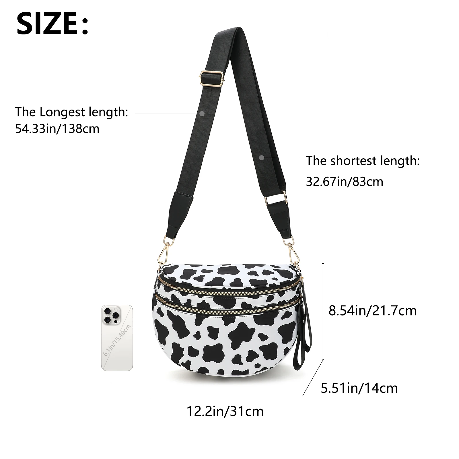 DOYOGI-Bolsas Crossbody para Mulheres, Macias, Corpo Transversal, Bolsas de Ombro de Viagem, Bolsas Lulu Peito, Mochila Light Sling, Fanny Pack