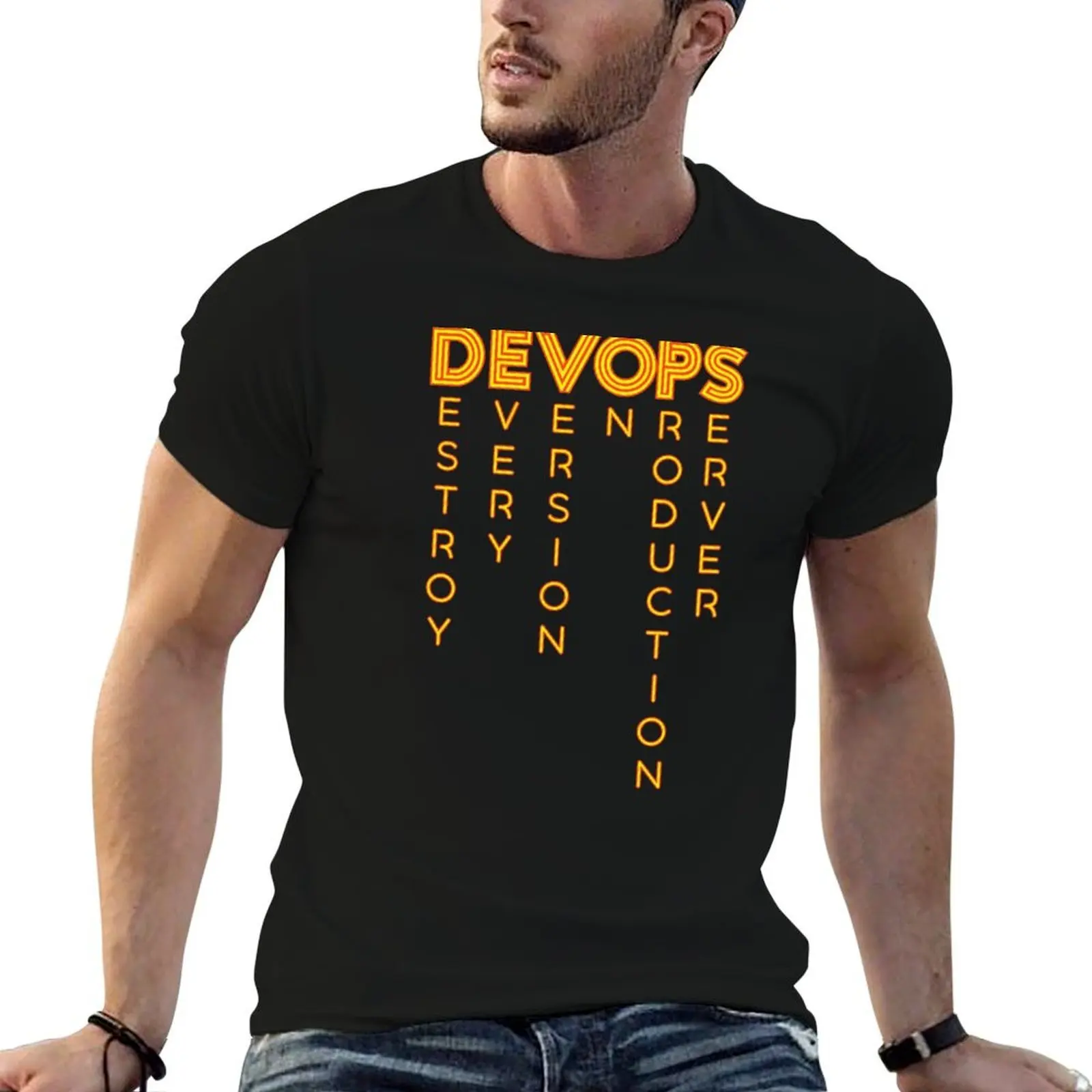 DEVOPS - The real definition of DEVOPS T-Shirt Luxury man croswit shirt man men tshirt