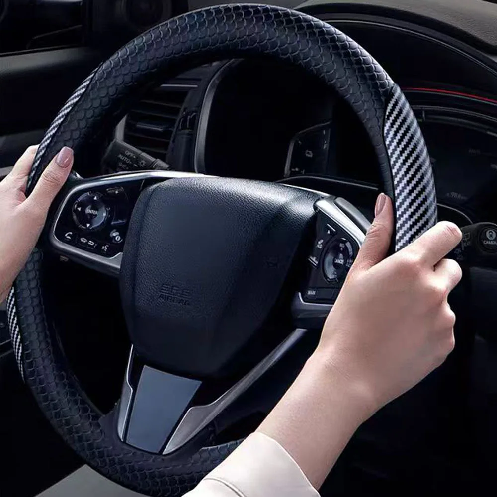 Fit For ZEEKR 9X 2025 2026 Silicone Steering Wheel Cover All Seasons No Hand Stitching Anti Slip Ultra-thin Car Handlebar Cover