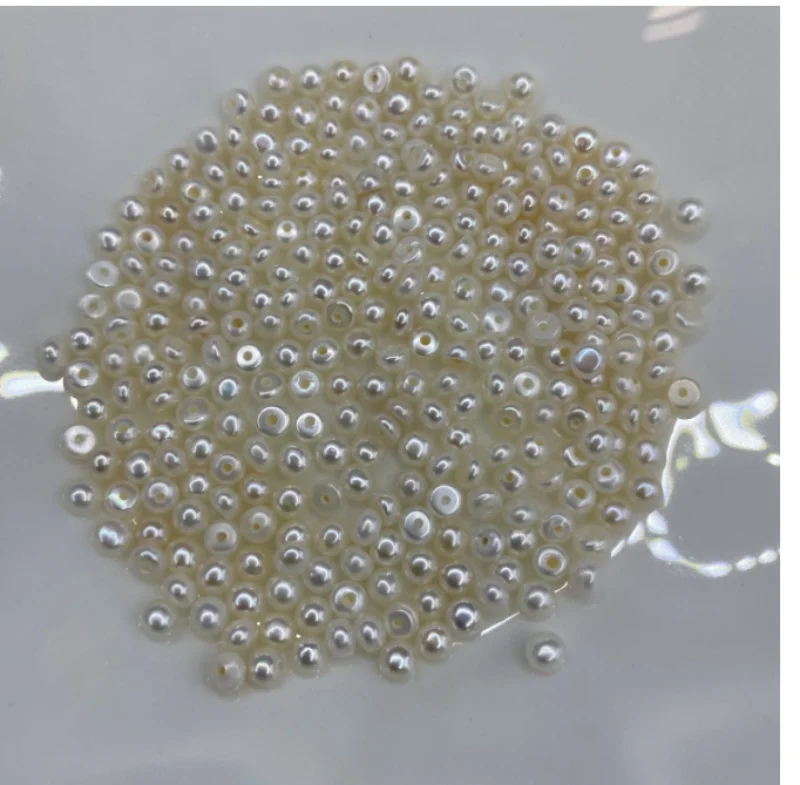 

AAAA жемчуг с плоской задней частью и полуотверстием, натуральный пресноводный жемчуг, свободные бусины для изготовления ювелирных изделий, аксессуары для сережек, 4-10 мм, мультиразмер