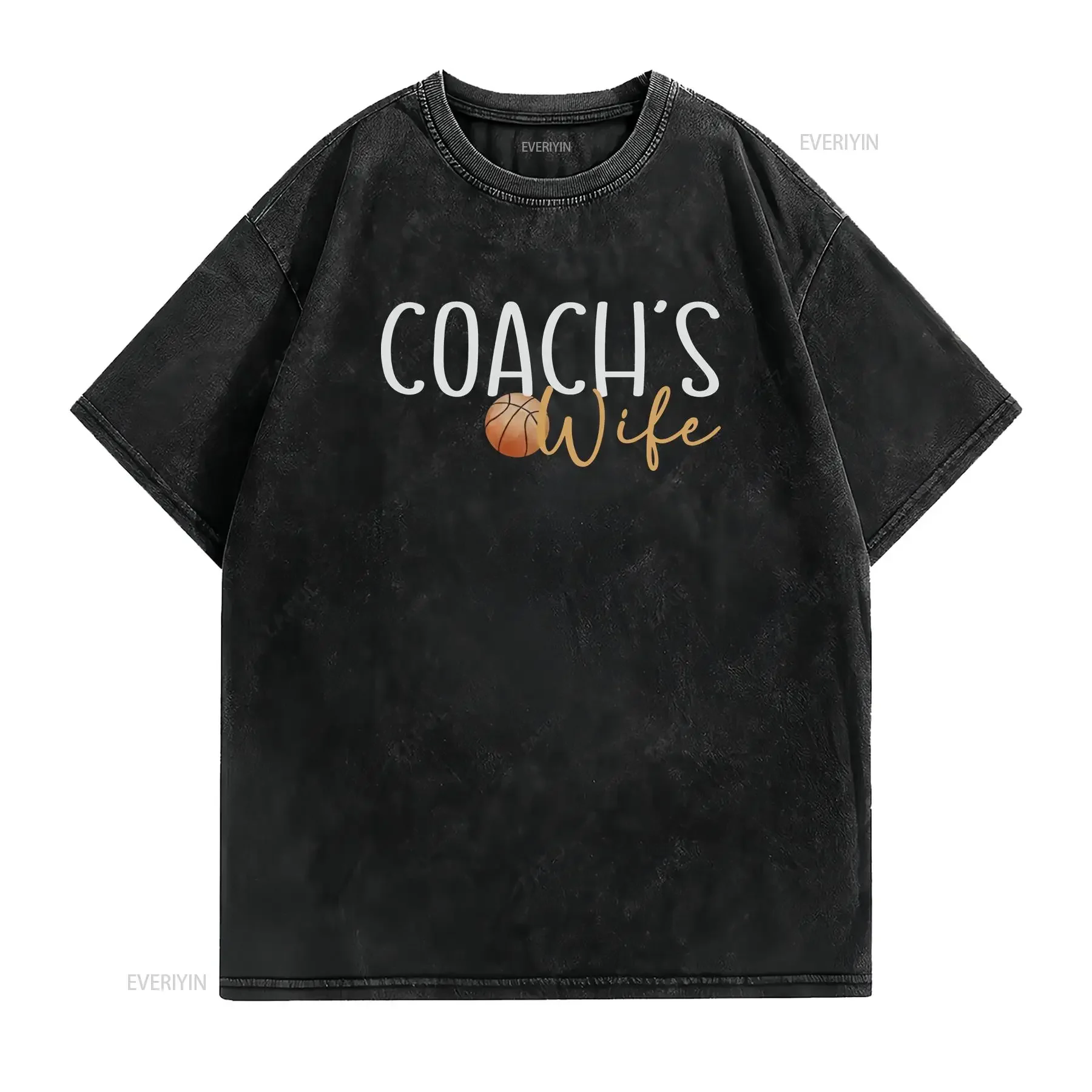 Coachs Wife ShirT T Sarcastic SweaT Basketball Anniversary For Funny sayings Proud Girl vintage Washed Breathable Unisex