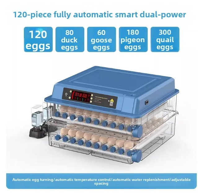 

Инкубатор для яиц на 120 мест, полностью автоматическая машина для выведения цыплят