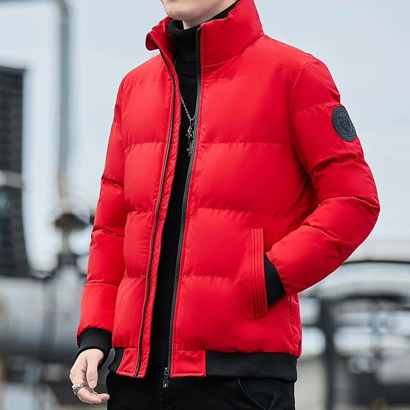 2023 neue Mode Winter jacke Baumwoll mantel Daunen jacken verdickt warme und wasserdichte Reiß verschluss jacke Herren Colthes