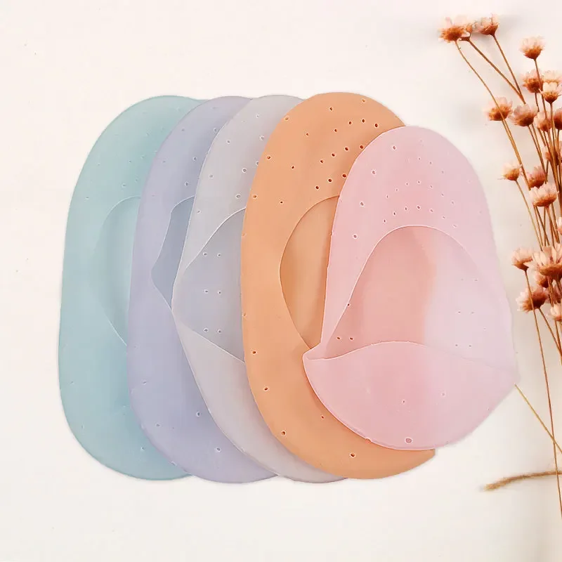 1 Pair Silicone Moisturizing Socks Heels Protector Anti Crack Foot SPA Socks Insole Breathable Full Length Socks Foot Care Tools