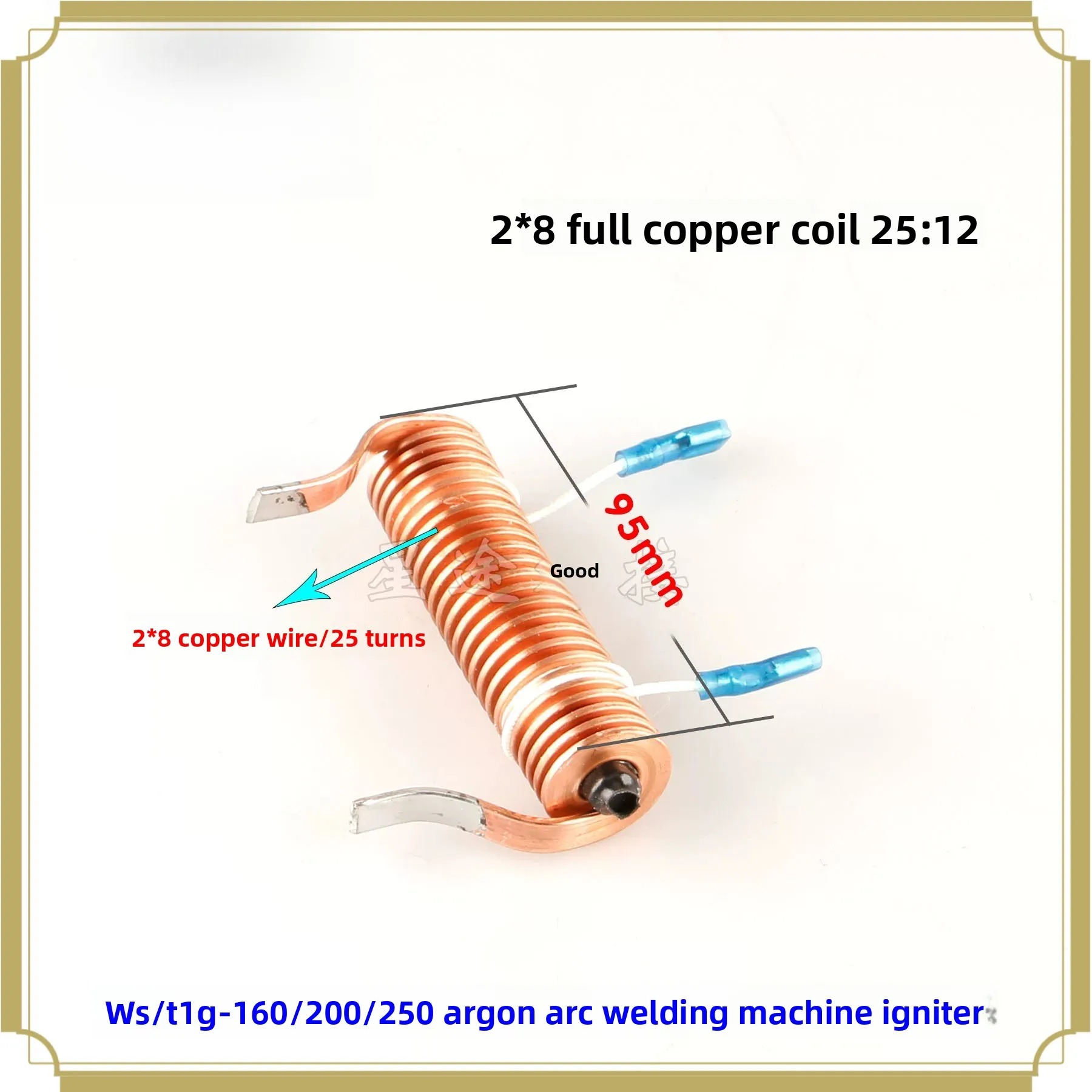 WS/TIG-160/200/250 argon arc welding machine arc igniter 2 * 8 all copper coil, high frequency coupling coil new