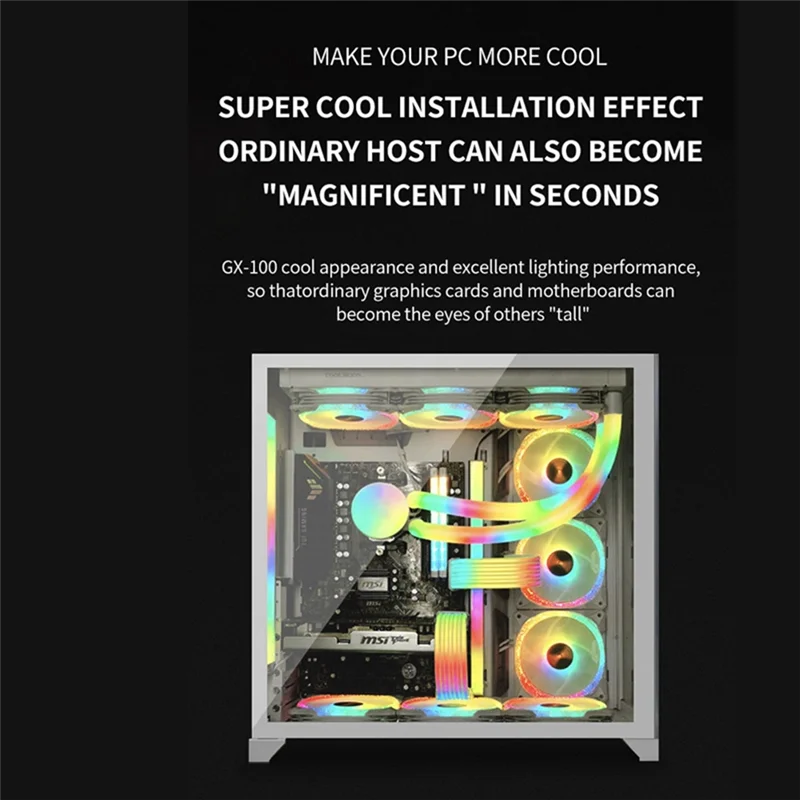 

A32T-12 Port ARGB +10 Port PWM Magnetic Suction Hub With Remote Control PWM & ARGB Hub Splitter For PC Fan Hub Splitter
