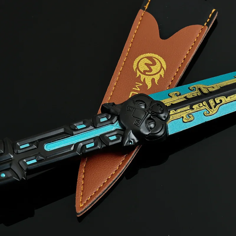 Dardos de datos periféricos de juego Delta Force de 22cm, modelo de arma de Metal, cuchillo de entrenamiento, adorno coleccionable de escritorio, manualidades, juguetes para niños, regalos