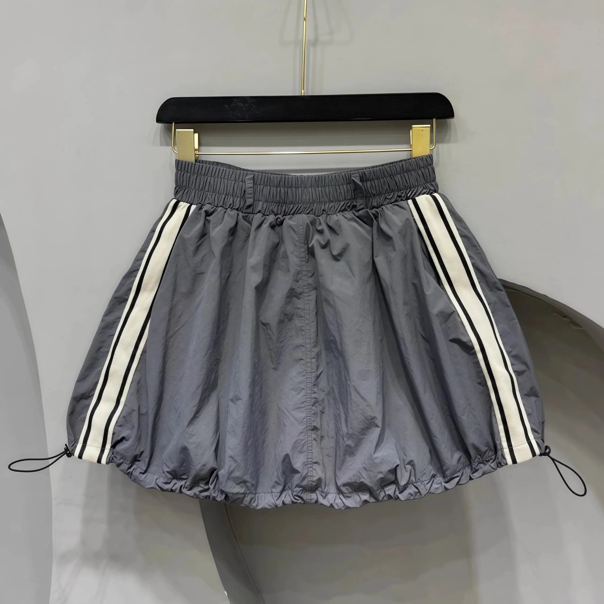 plus Size Quick Dry Sporty Women's Skirt with Belt Anti-Light Loose Fit Slimming Short Pants Summer Style High Waist Short Skirt