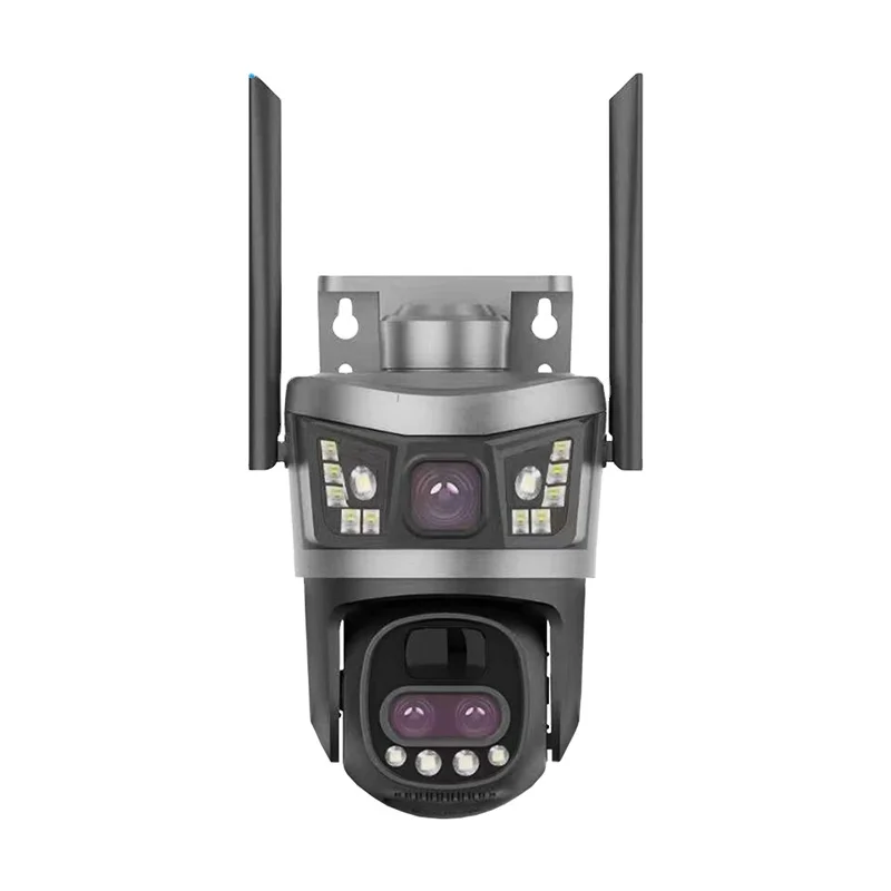 

V380PRO 4G Sim Card Solar Camera with 10X Optical Zoom Dual Lens Wifi 3 Screens Human Tracking Low Power Battery CMOS Sensor