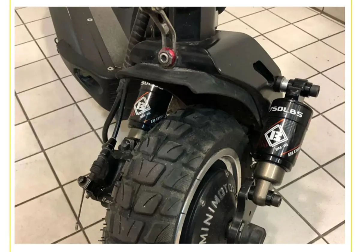 BLOOKE R5 Hydraulisches Hinterrad-Stoßdämpfer-System mit Mittelmontage und Ölfederung für E-Bikes und Roller – Detail 16