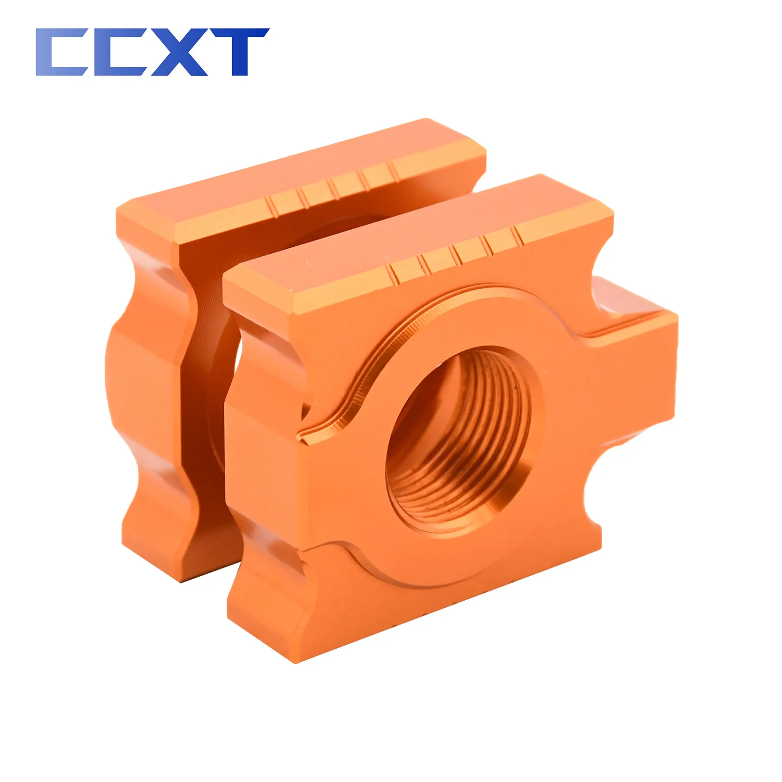 20mm CNC Aluminum Rear Chain Adjuster Axle Block For KTM 125 150 200 250 300 350 400 450 EXC EXCF XC XCF XCW SX SXF 2008-2023