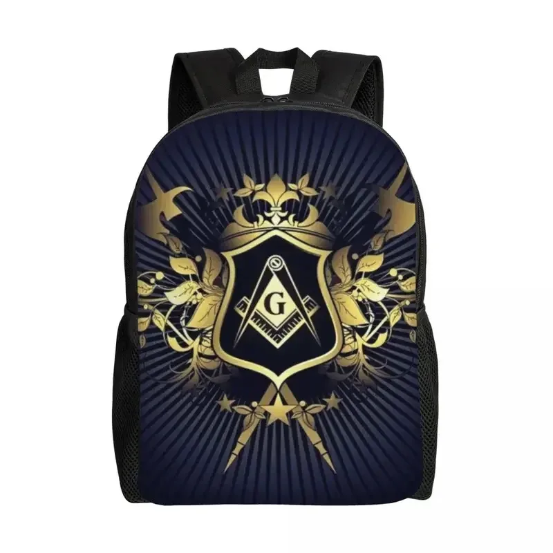 2026 Freemasonry Laptop Backpack Men Women Casual Bookbag For College School Student Masonic Mason Bag