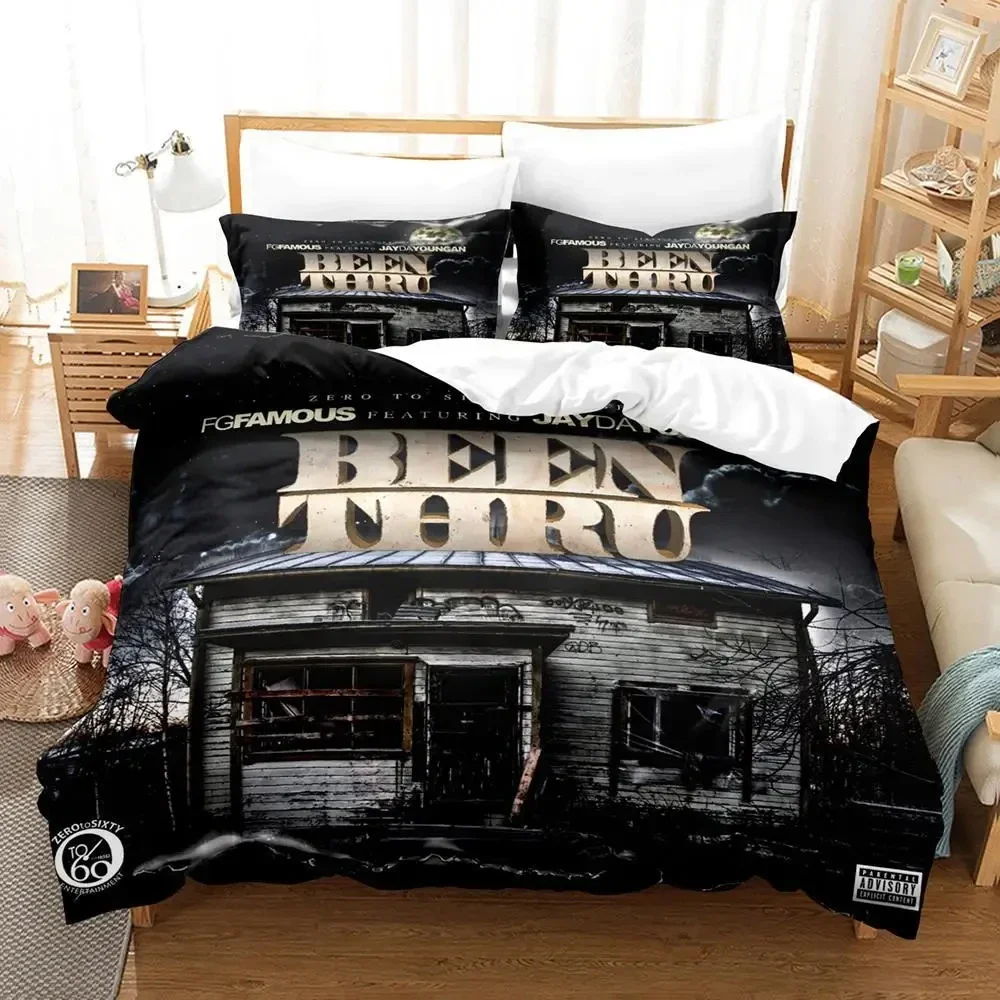 3D Print Rapper JayDaYoungan Bedding Set Duvet Cover Bed Set Quilt Cover Pillowcase Comforter king Queen Size Boys Adult