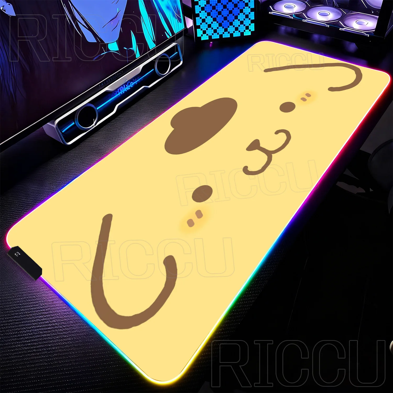 

RGB Kawaii 30x60 см Sanrio светодиодный коврик для мыши XXL мультфильм аниме геймерский шкаф коврик для мыши ноутбук Pom Purin клавиатура игровой настольный коврик