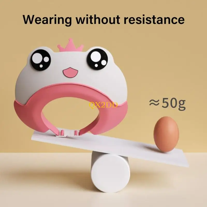 

QX2D Baby Bathing Hat Feature Adorable Animal Design Leakproof Silicone Head Covering Caps for Convenient Hair Wash
