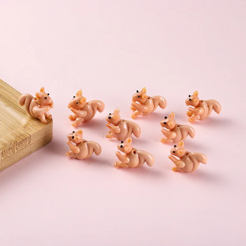 

2pcs Handmade Lampwork Animal Beads DIY Loose Squirrel/Hippo/Whale/Cock/Panda/Owl Shape Lampwork Glass Bead For Jewelry Making