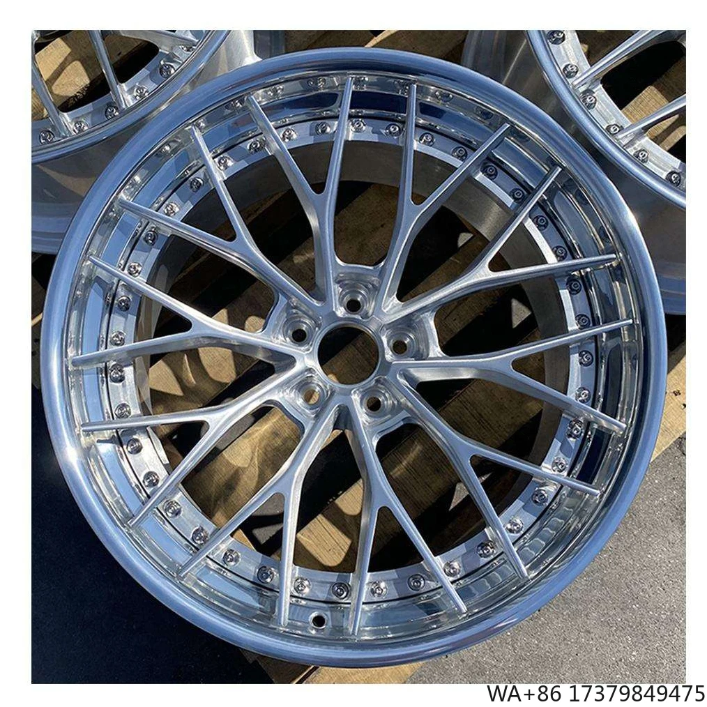

Factory Custom 18 19 20 21 22 Inch Brushed Silver Racing Car Wheels 2 Piece Wheel Style 5x112 Forged Alloy Car Wheels