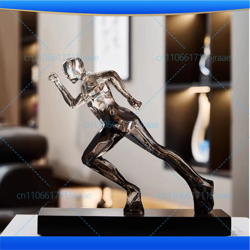Running Sports Figures Artwork Statue Desk Decoration Ornaments Athlete Runner Character Resin Sculpture Room Aesthetics Decor