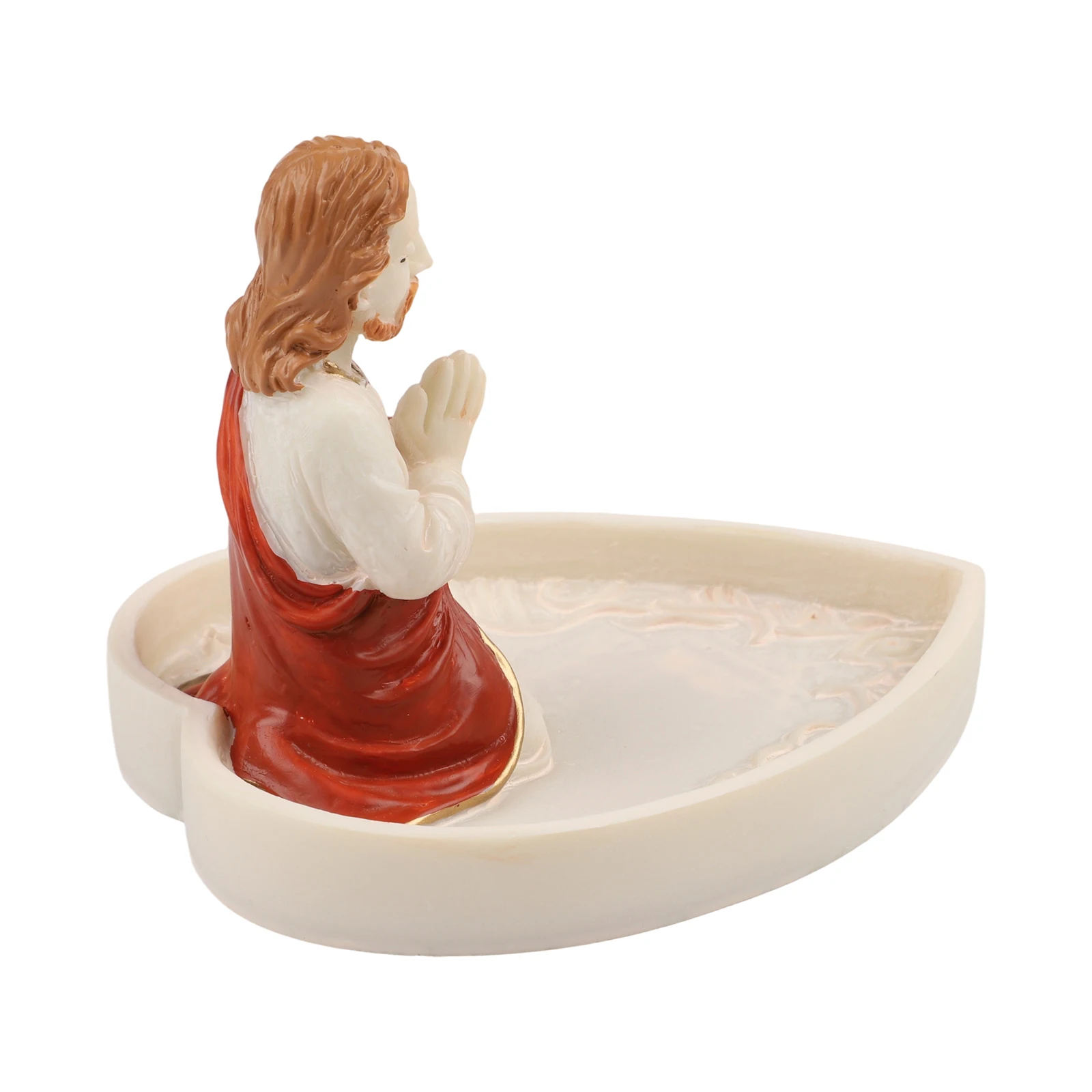Religious Virgin Mary Rosary Holder Crafted for Prayer and Reflection Resin Material Provides Long Lasting Use