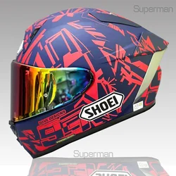 Kask motocyklowy pełnotwarzowy X-15 X-SPR PRO Marque Dazzle czerwony Motocross Racing kask motocyklowy Casco De Motocicleta