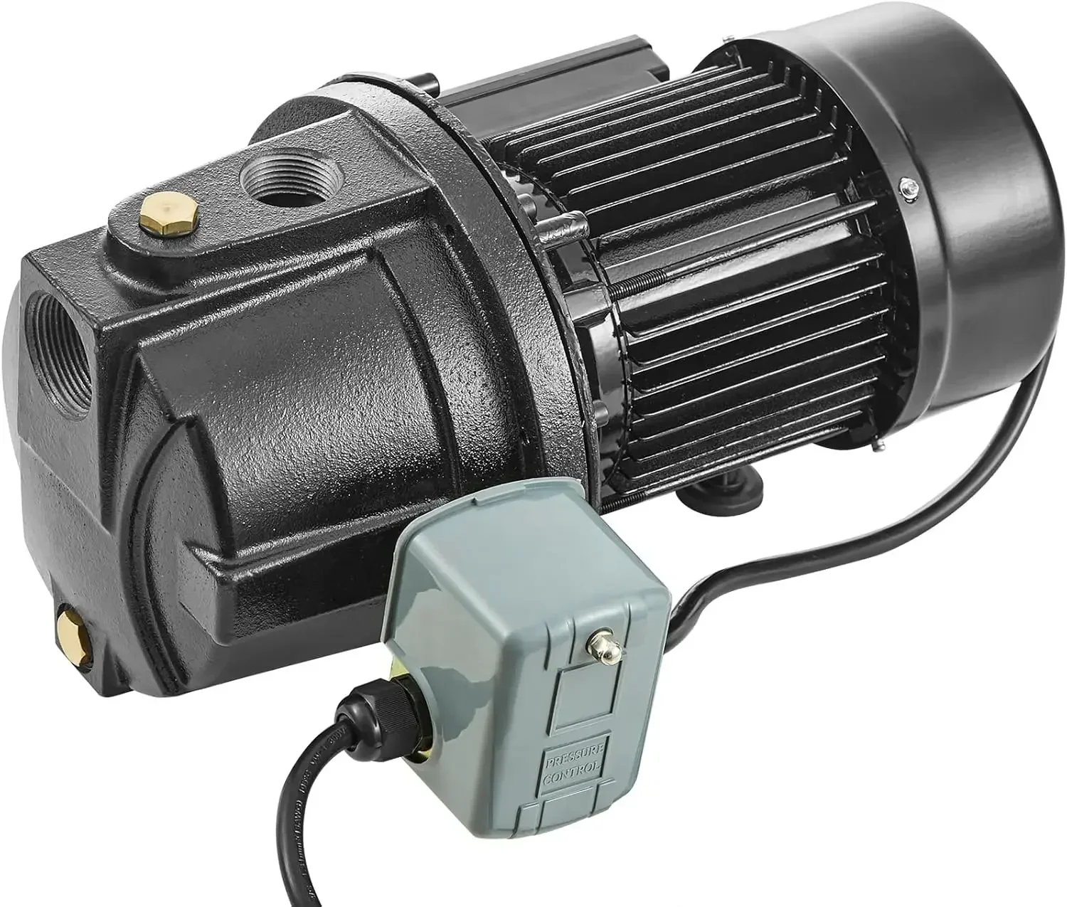 

115V Lightweight Well Jet Pump, 1 HP, 17.6 GPM, Max 164ft Head, 20-40 PSI, Cast Iron Irrigation System