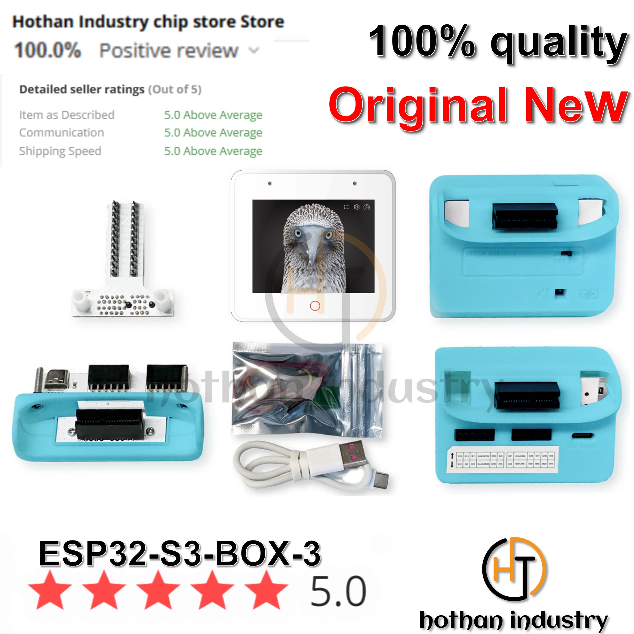 (1PCS)100% NEW ESP32-S3-BOX-3 ESP32-S3-BOX-3B AIOT Application Development Kit module 2.4 GHz Wi-Fi + Bluetooth 5