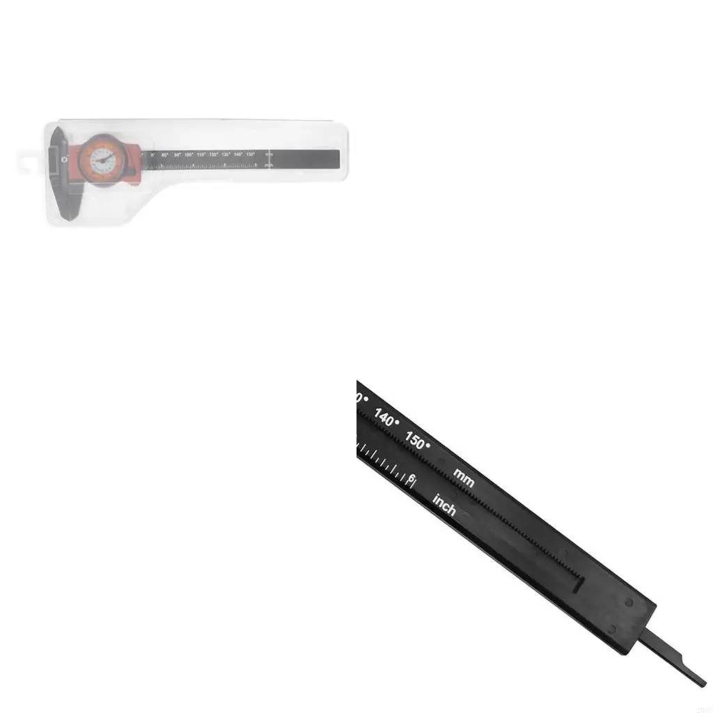 

203C 6-inch Plastic Dial Vernier Caliper Ruler Vernier Caliper Gauge Professional Measuring Ruler Tool High Accuracy Measurer